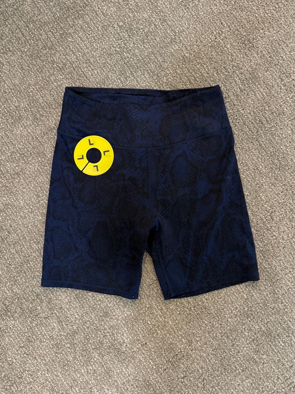Amazon Navy Snake Print Bike Shorts